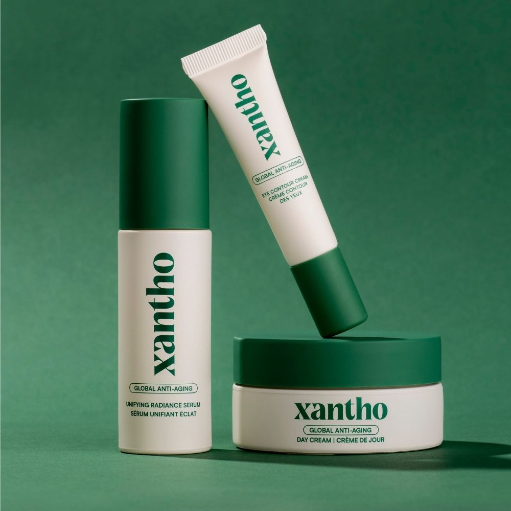 Xantho ochtendroutine met oogcontour, egaliserend serum en dagcrème