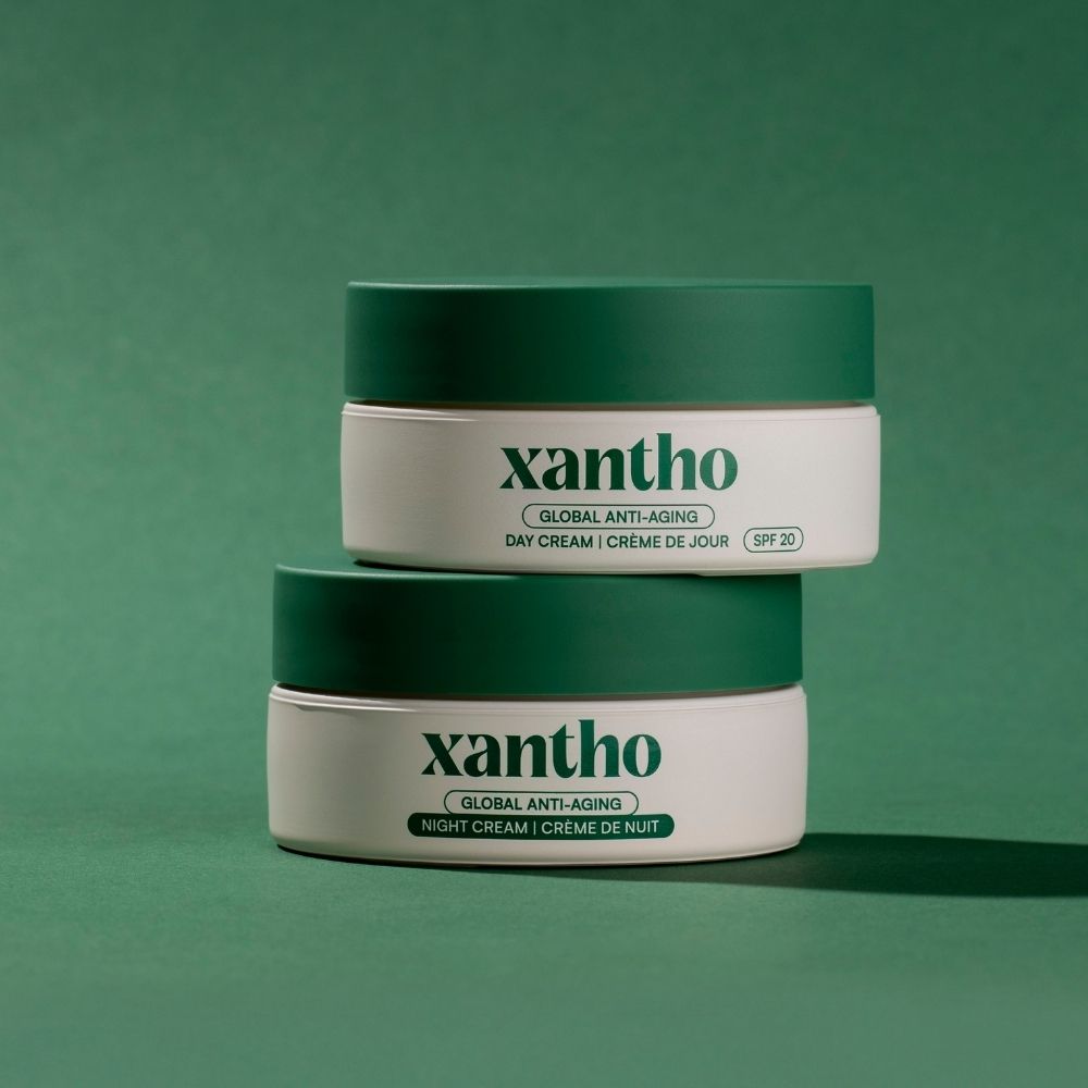 Xantho dag- en nachtcrème anti-aging set met SPF20