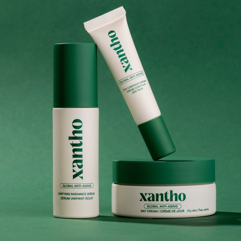 Xantho anti-aging ochtendroutine met oogcontour, serum en dagcrème