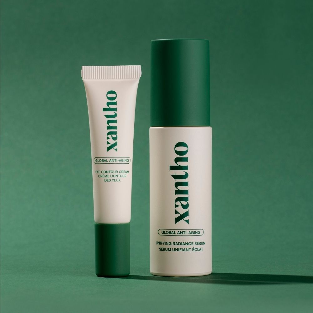 Xantho Glow Set met oogcontour en egaliserend serum