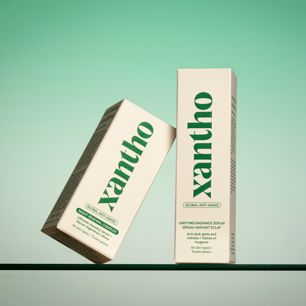 Verpakking van de Xantho Day &amp; Night Serum Set